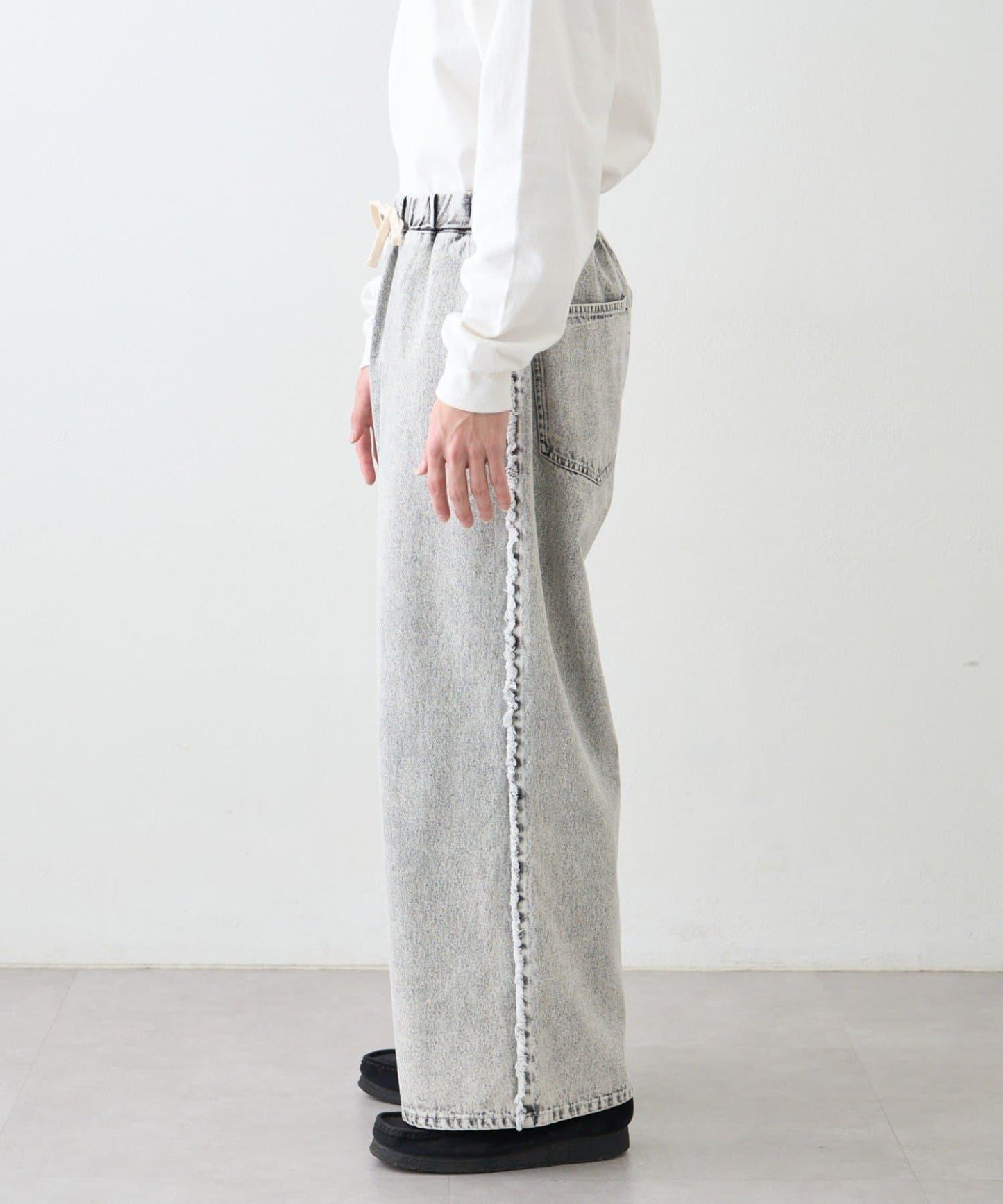 【SOUNDS GOOOOD】牛仔流蘇寬鬆褲