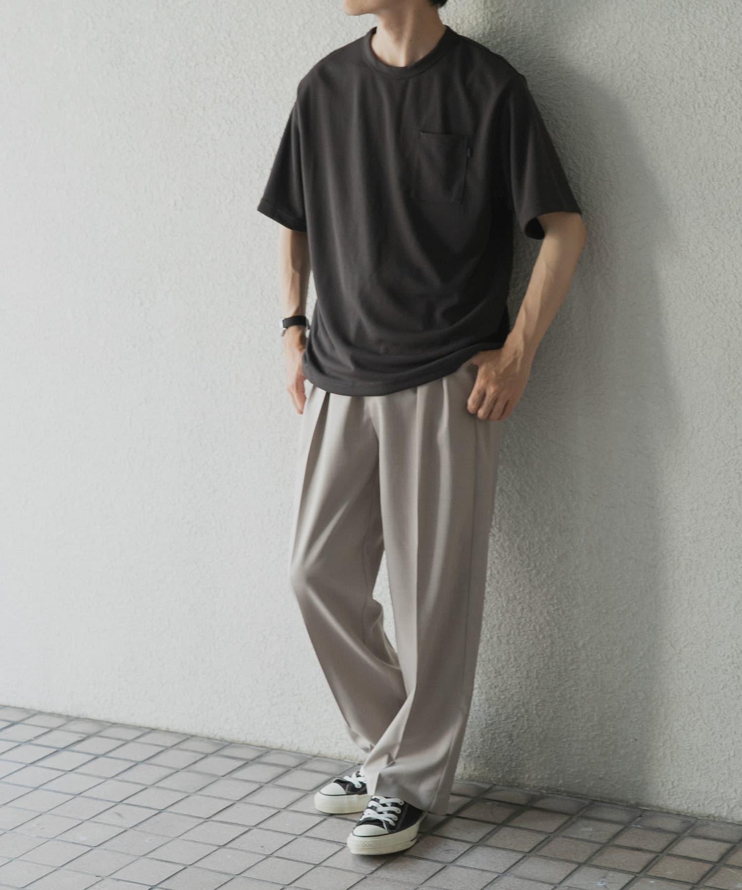 「速幹/易打理/防紫外線」高功能羅紋短袖T恤