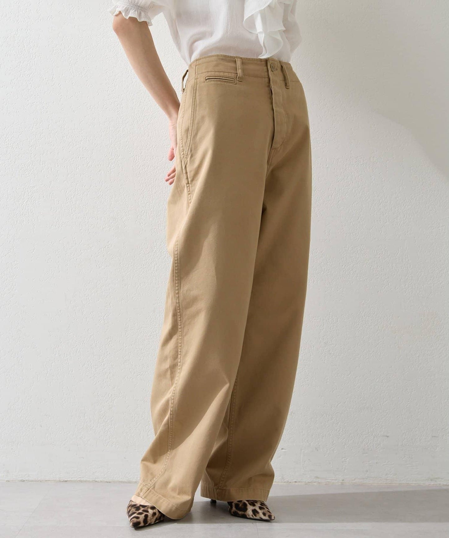 生物加工修身褲