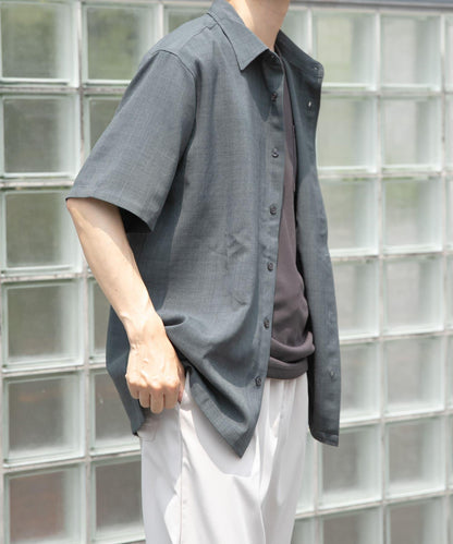 易護理/速幹/防紫外線 可搭配套裝 速幹亞麻感短袖襯衫