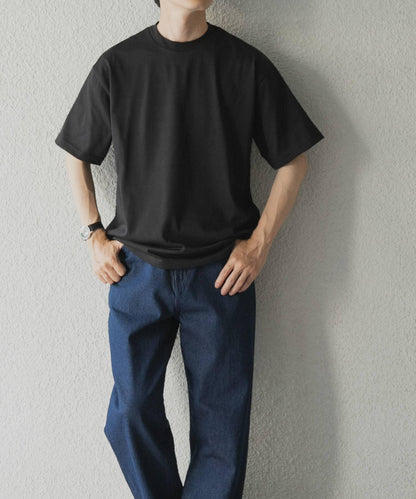 接觸冷感/防紫外線絲光圓領T恤