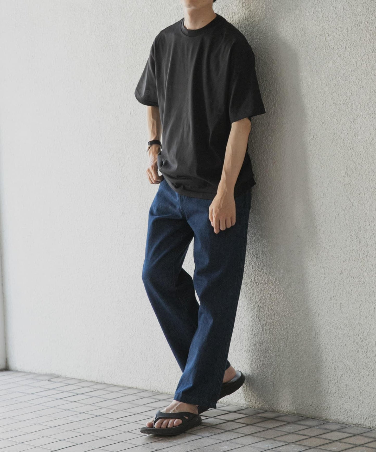 接觸冷感/防紫外線絲光圓領T恤