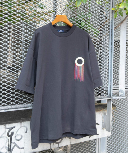 流蘇刺繡T恤 圓形