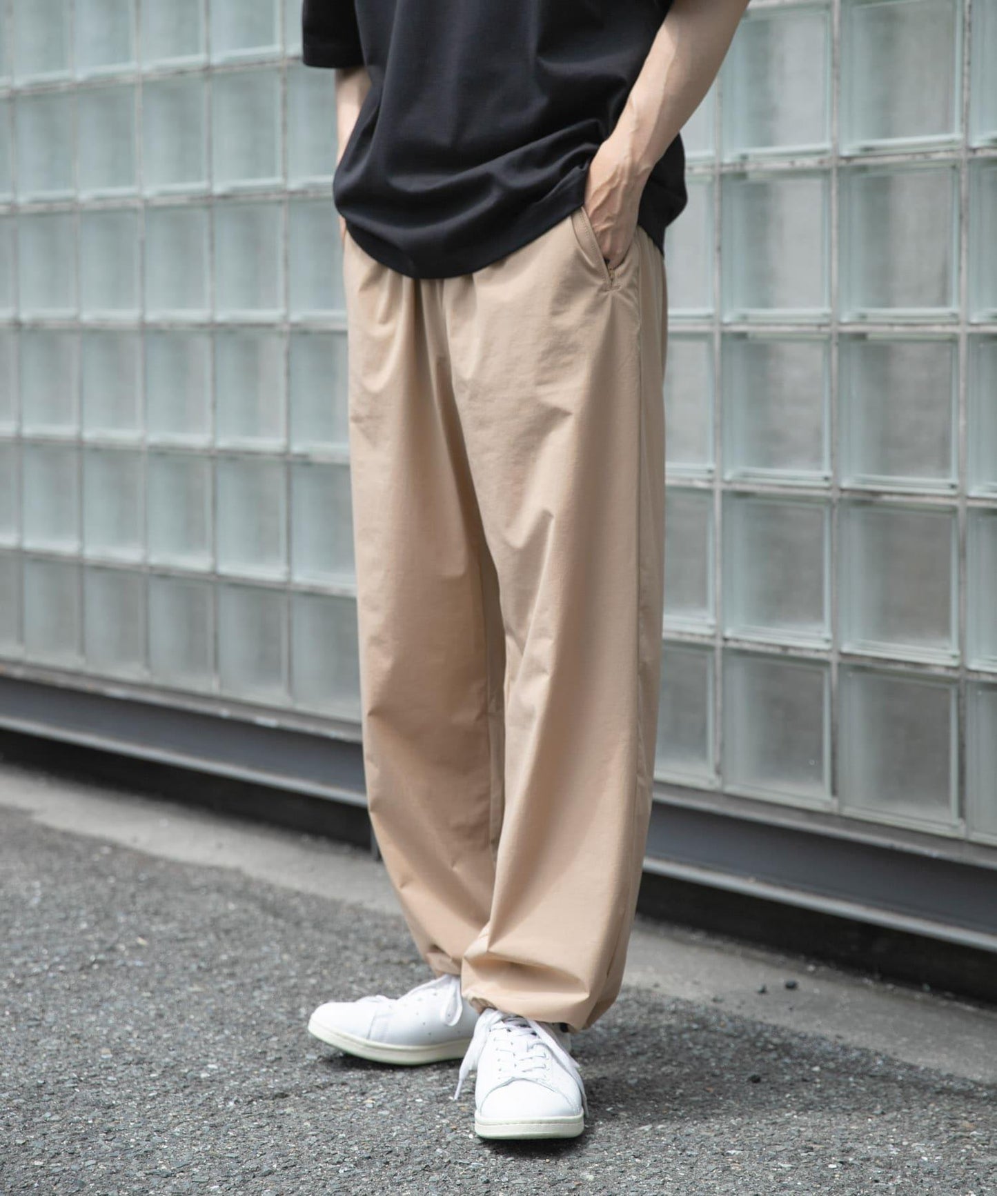 尼龍彈力休閒褲