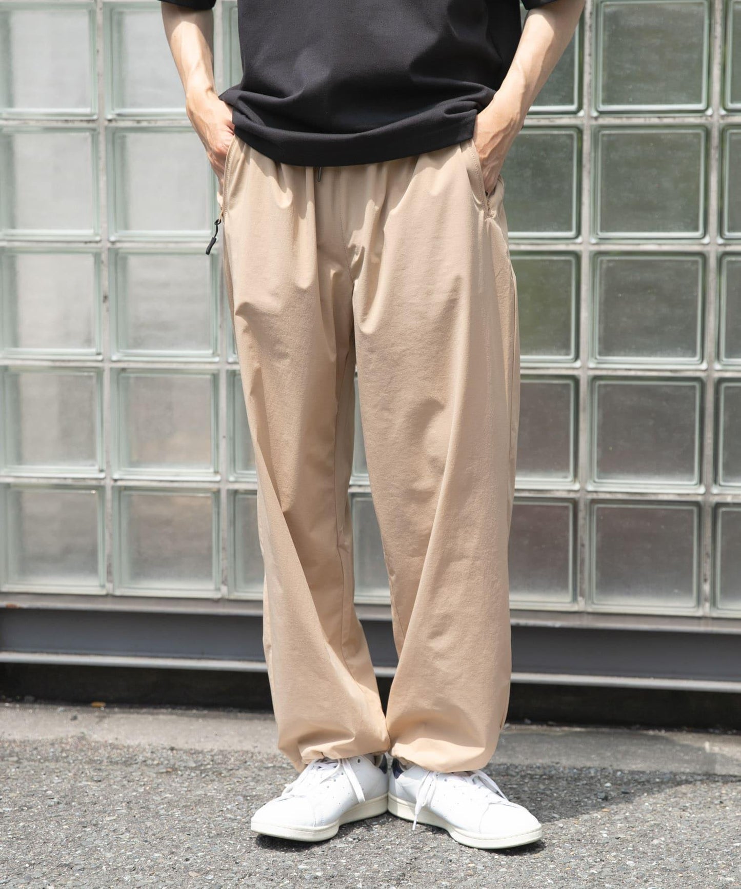 尼龍彈力休閒褲