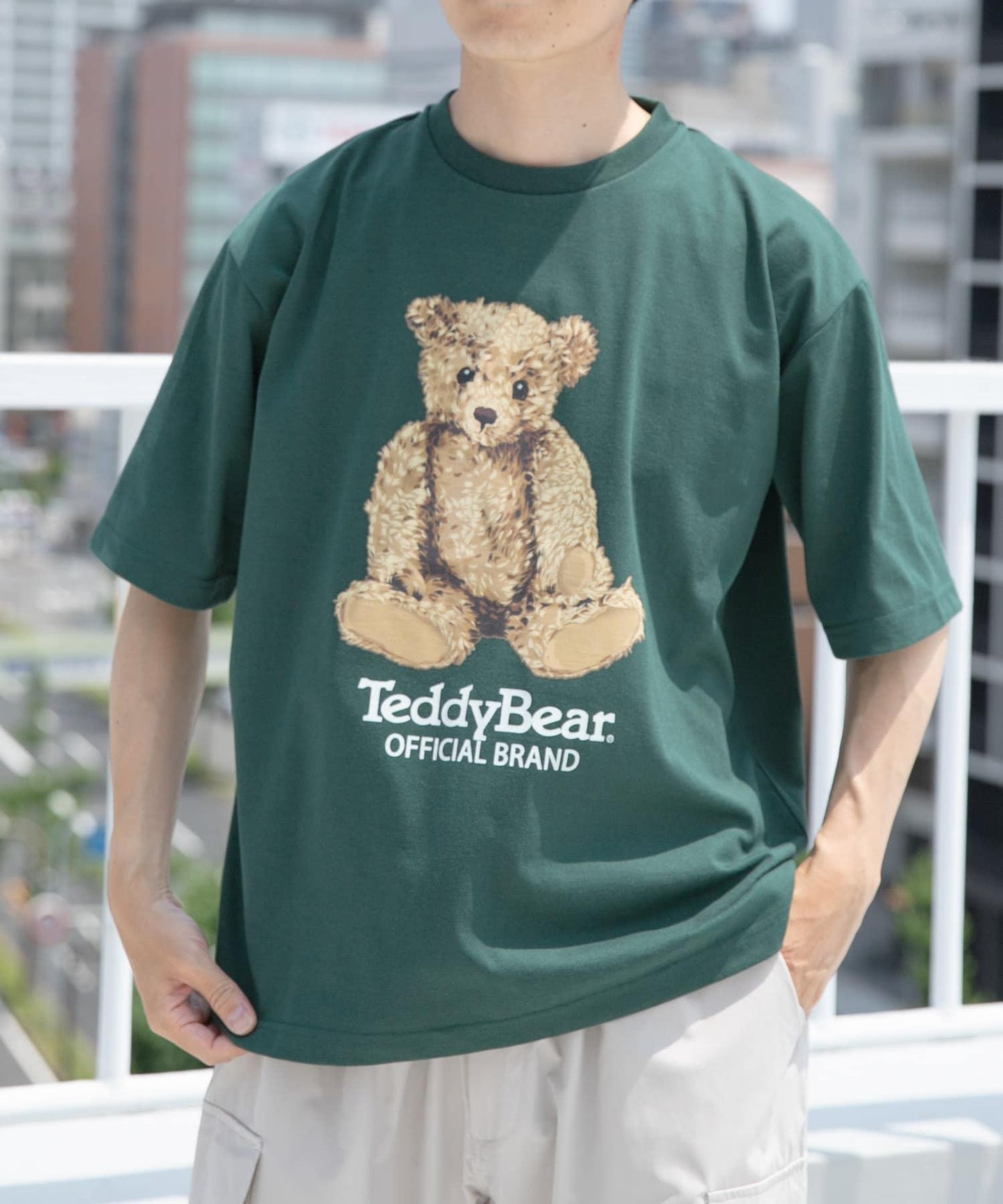 Teddy Bear 圓領印花T恤