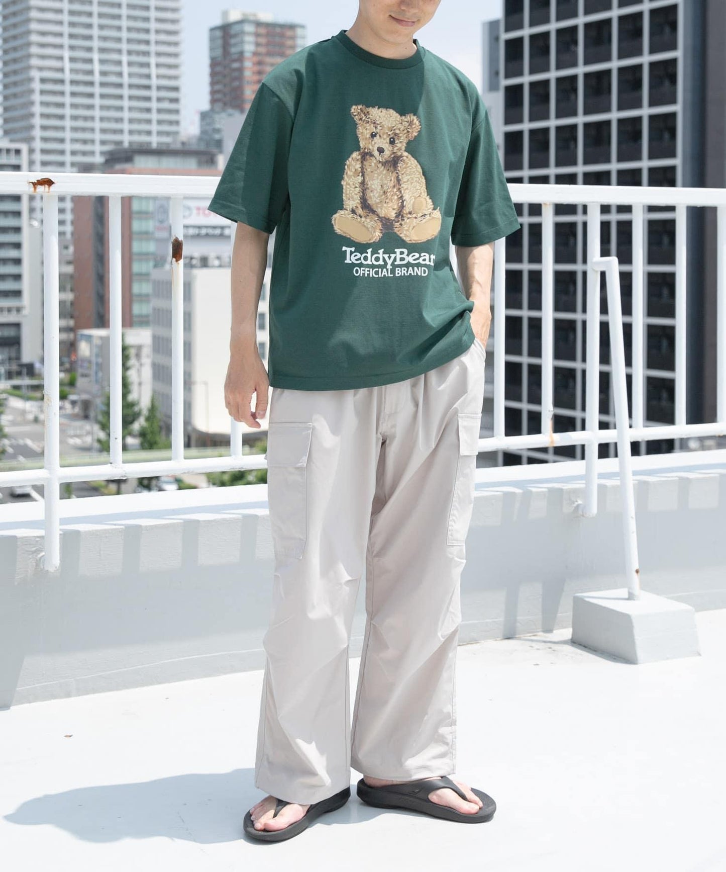 Teddy Bear 圓領印花T恤