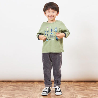 KPBOY針織燈芯絨長褲（80～130）