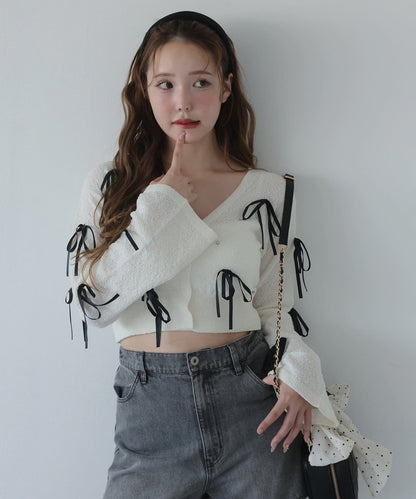 【Mode Ribbon Collection】蝴蝶結開衫