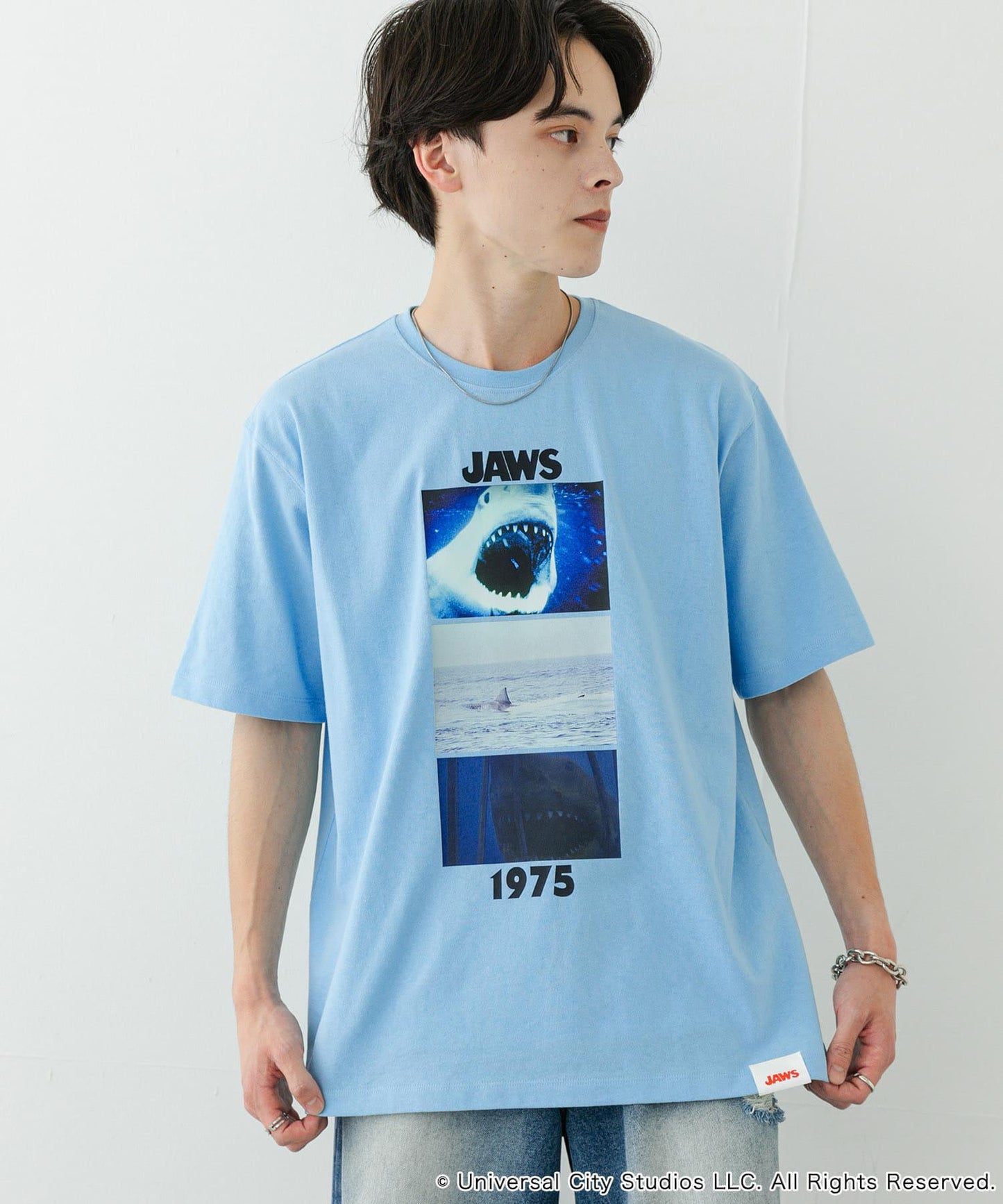 『聯名』SENSE OF PLACE×JAWS 印花T恤/A