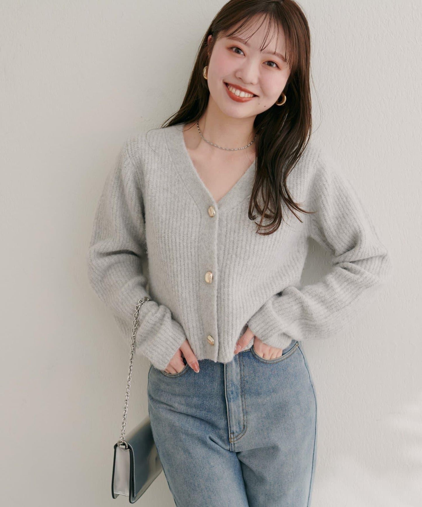 【限定】羊毛混紡條紋編織羊毛衫