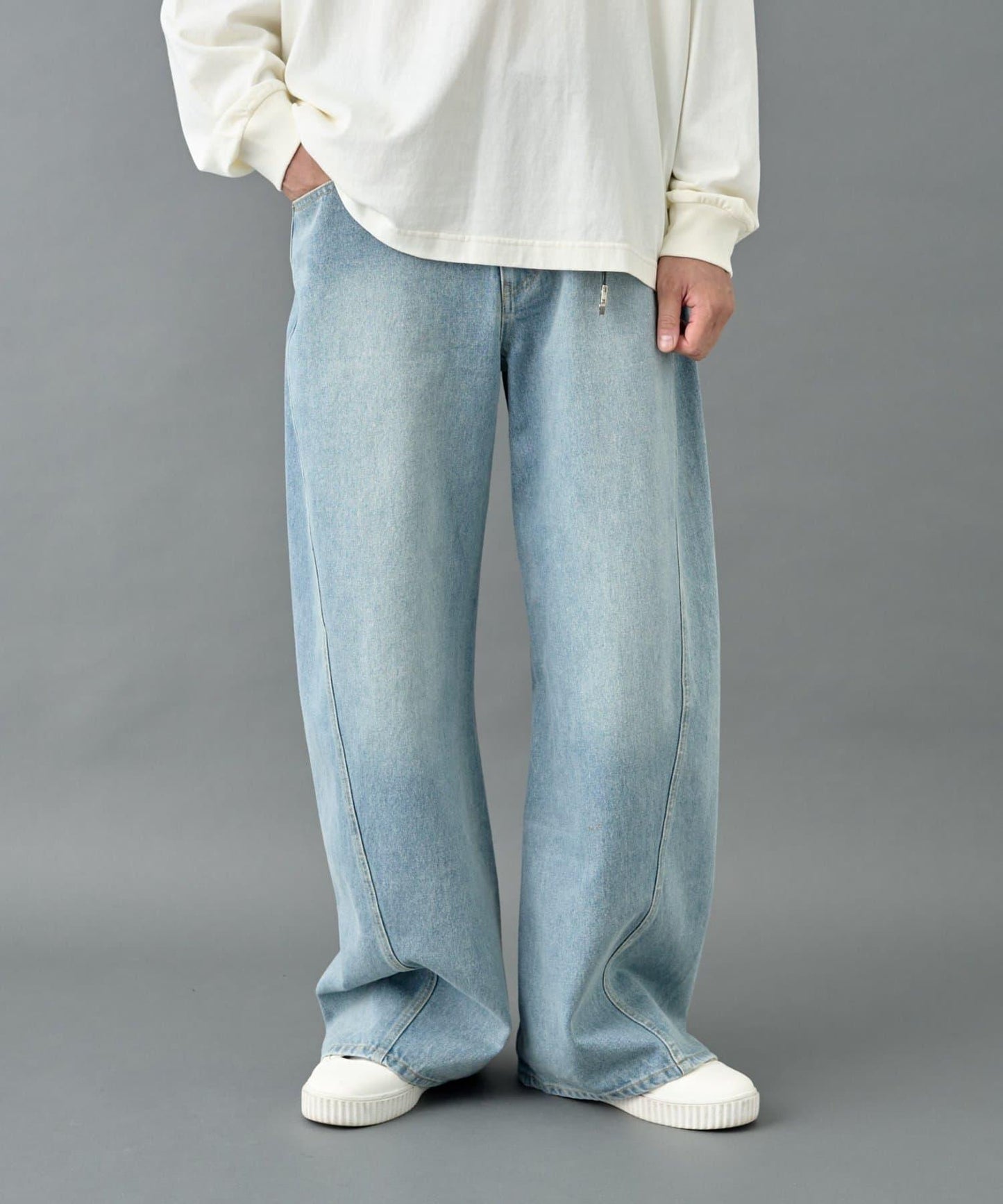 彎曲牛仔褲【男士】