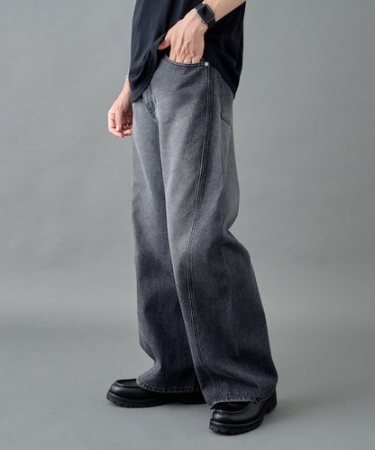 彎曲牛仔褲【男士】