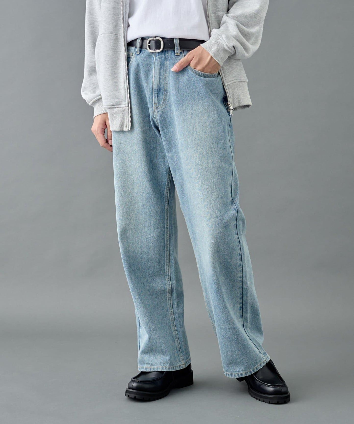 寬鬆直筒牛仔褲【男士款】