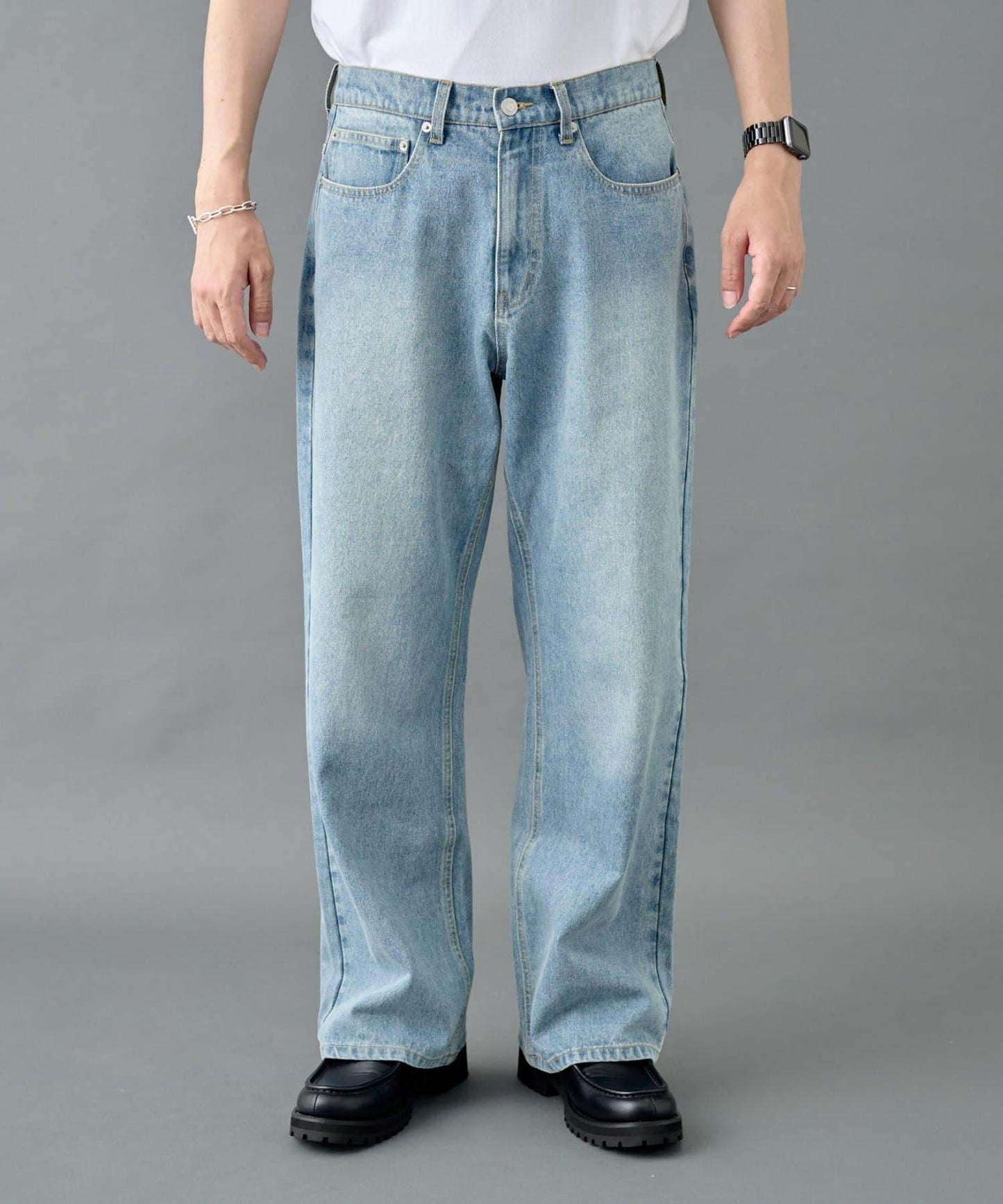 寬鬆直筒牛仔褲【男士款】