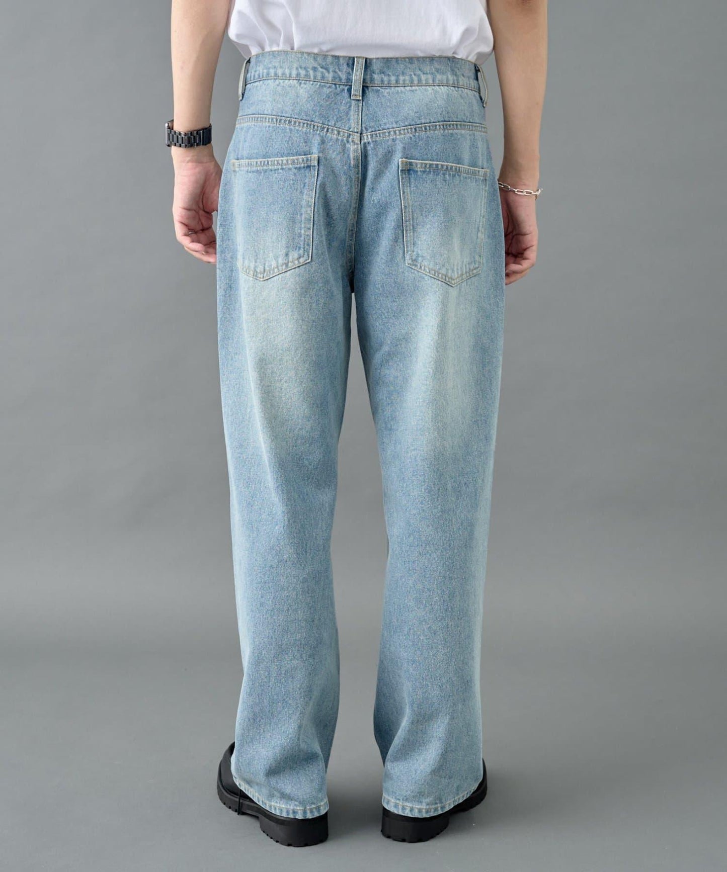 寬鬆直筒牛仔褲【男士款】