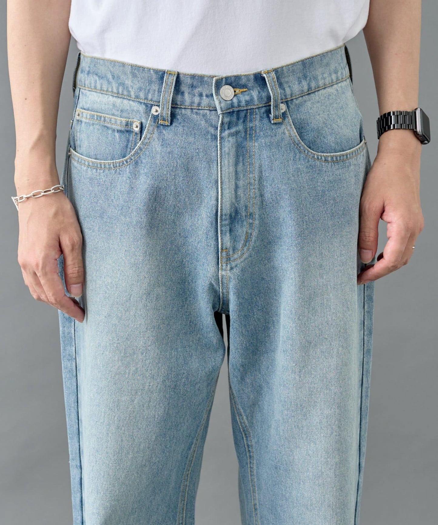 寬鬆直筒牛仔褲【男士款】