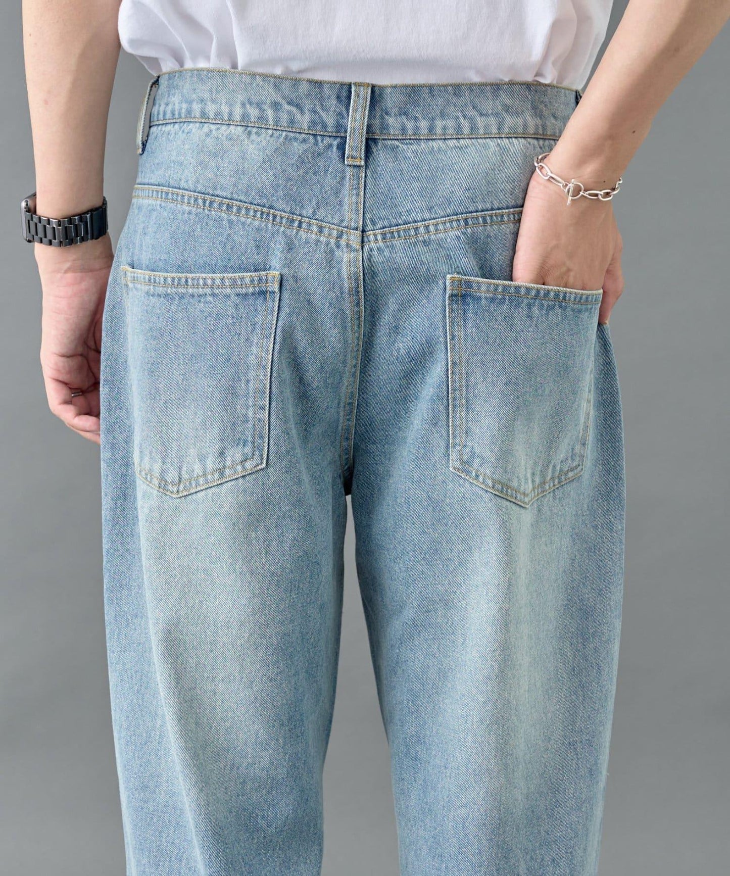 寬鬆直筒牛仔褲【男士款】