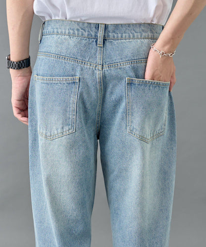 寬鬆直筒牛仔褲【男士款】