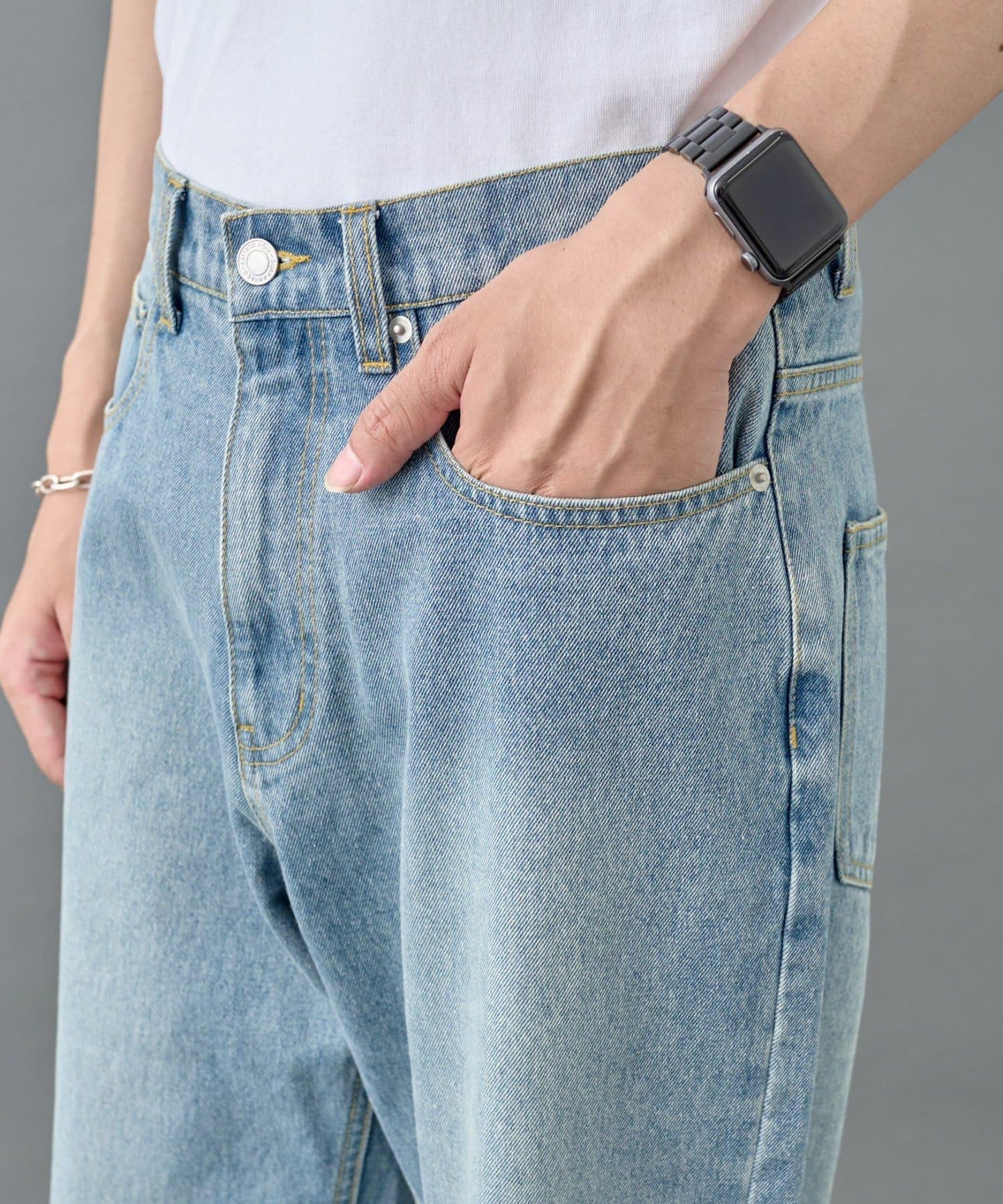 寬鬆直筒牛仔褲【男士款】