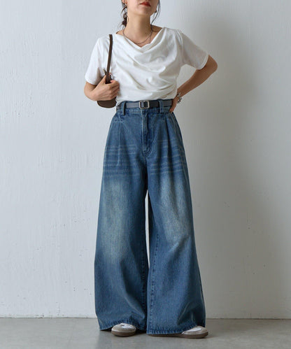 超寬鬆牛仔褲