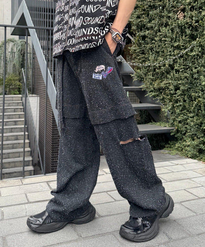 【SOUNDSGOOOOD】牛仔疊穿褲