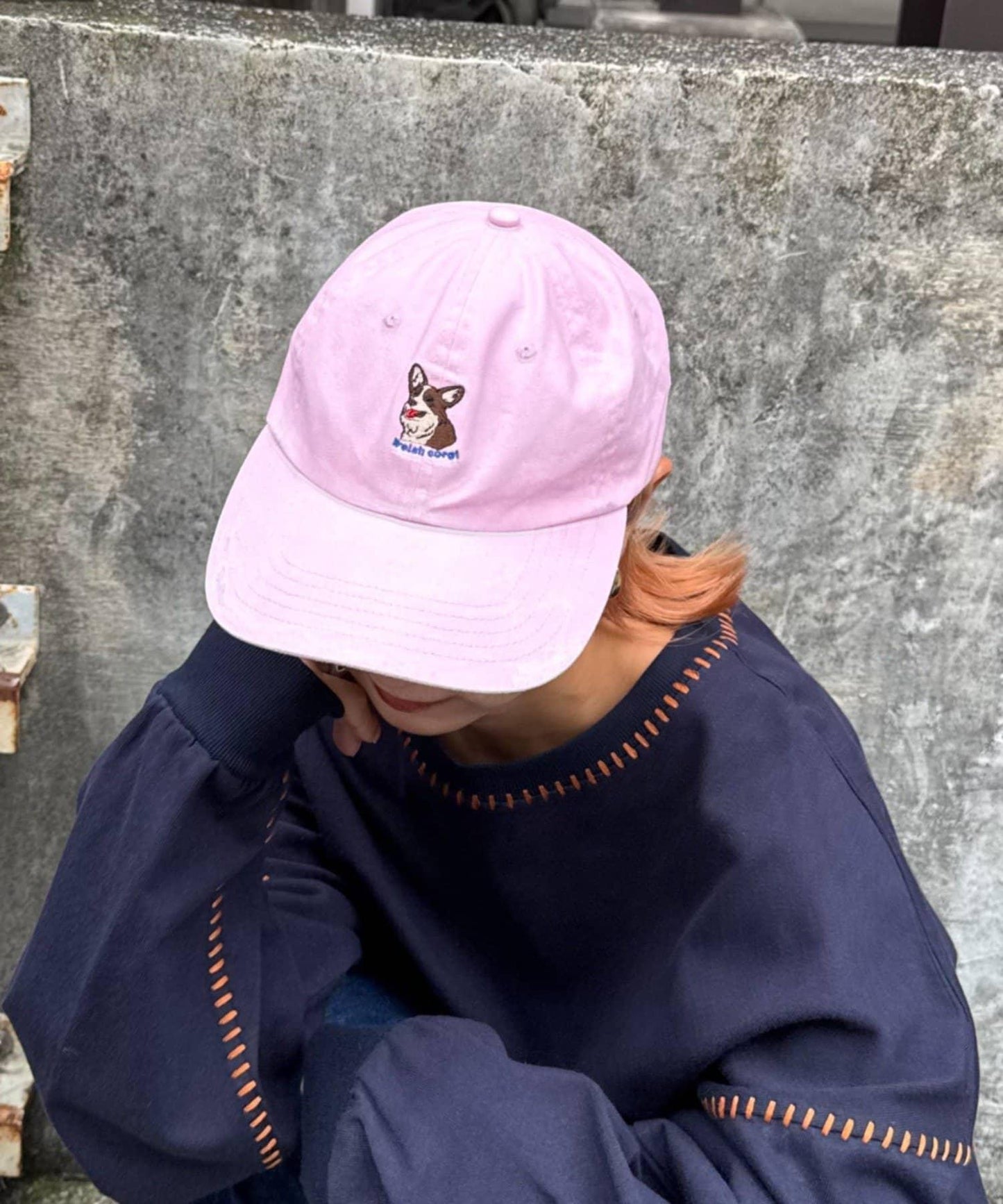 【SOUNDSGOOOOD】犬刺繡帆布帽