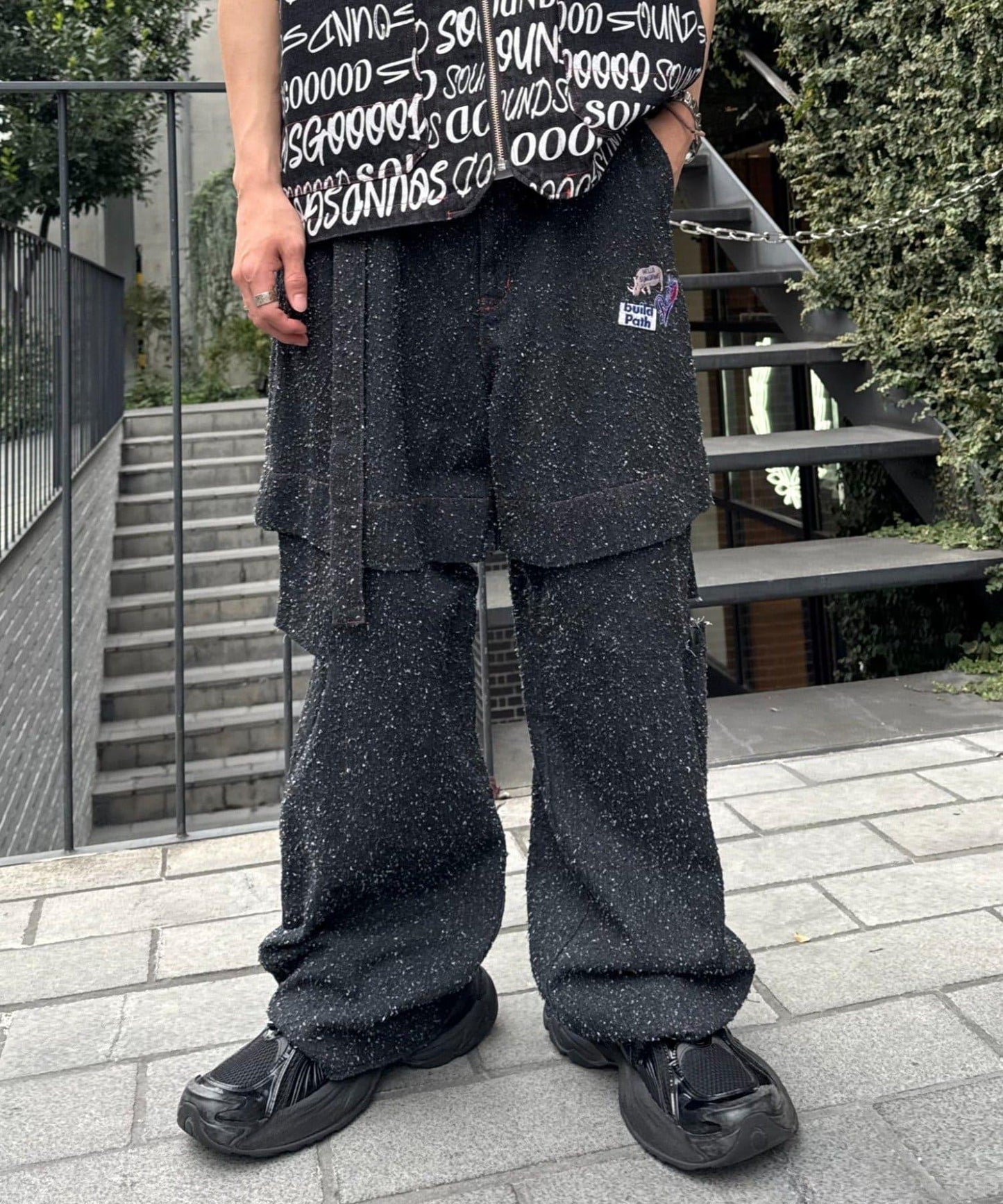 【SOUNDSGOOOOD】牛仔疊穿褲