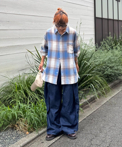 【男女通用】卡拉米奧利奧佈雷格格紋襯衫