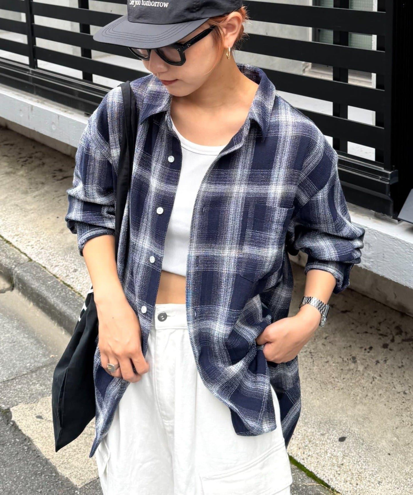 【男女通用】卡拉米奧利奧佈雷格格紋襯衫