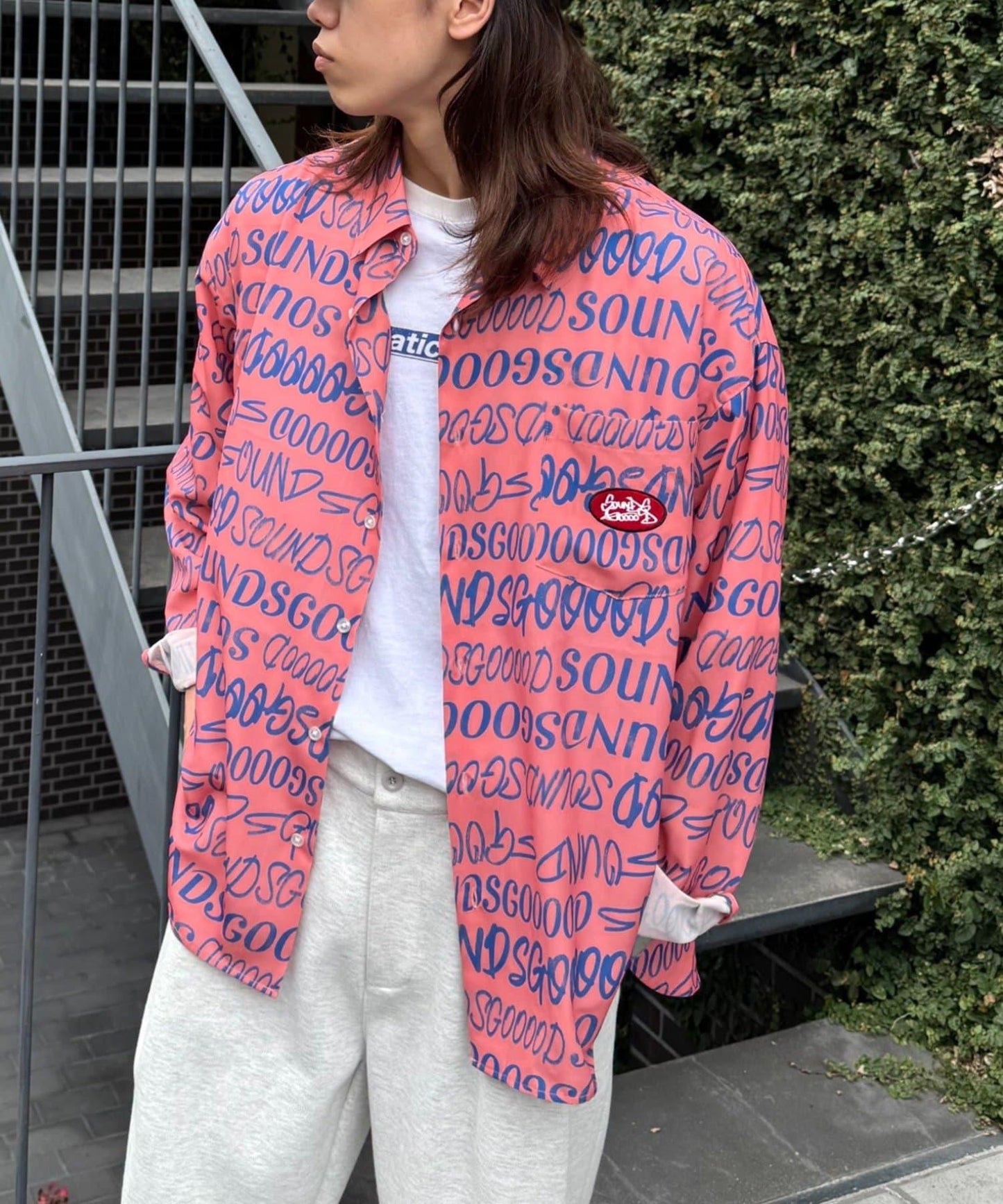 【SOUNDSGOOOOD】全印花logo襯衫