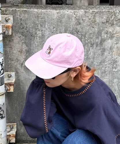 【SOUNDSGOOOOD】犬刺繡帆布帽