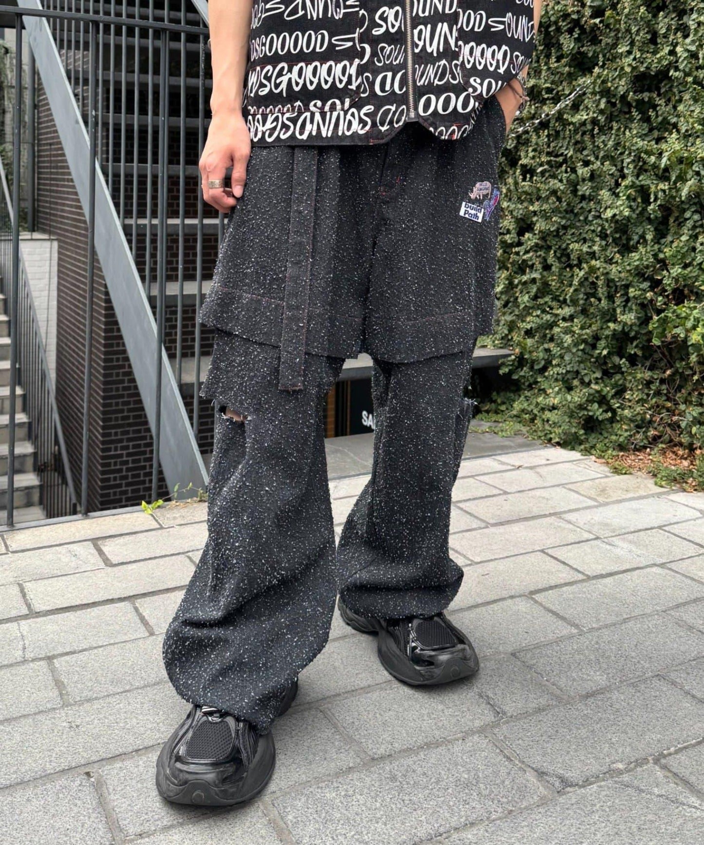 【SOUNDSGOOOOD】牛仔疊穿褲