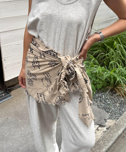 【SOUNDSGOOOOD】（套裝商品）繪畫睡眠連帽襯衫外套＆多功能裙