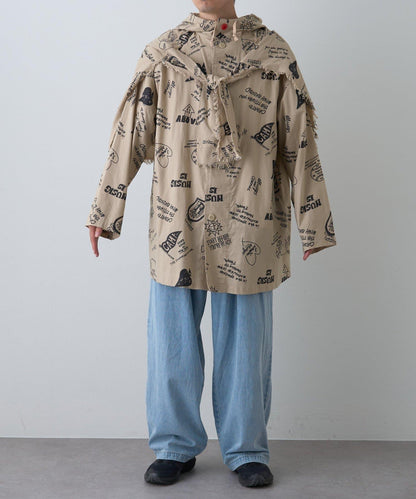 【SOUNDSGOOOOD】（套裝商品）繪畫睡眠連帽襯衫外套＆多功能裙