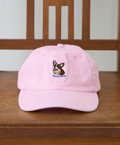 【SOUNDSGOOOOD】犬刺繡帆布帽