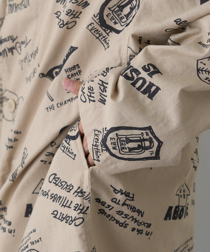 【SOUNDSGOOOOD】（套裝商品）繪畫睡眠連帽襯衫外套＆多功能裙