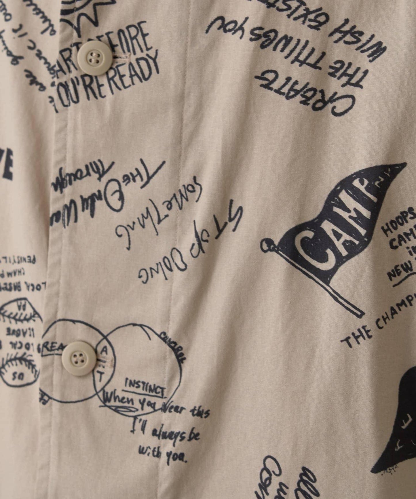 【SOUNDSGOOOOD】（套裝商品）繪畫睡眠連帽襯衫外套＆多功能裙