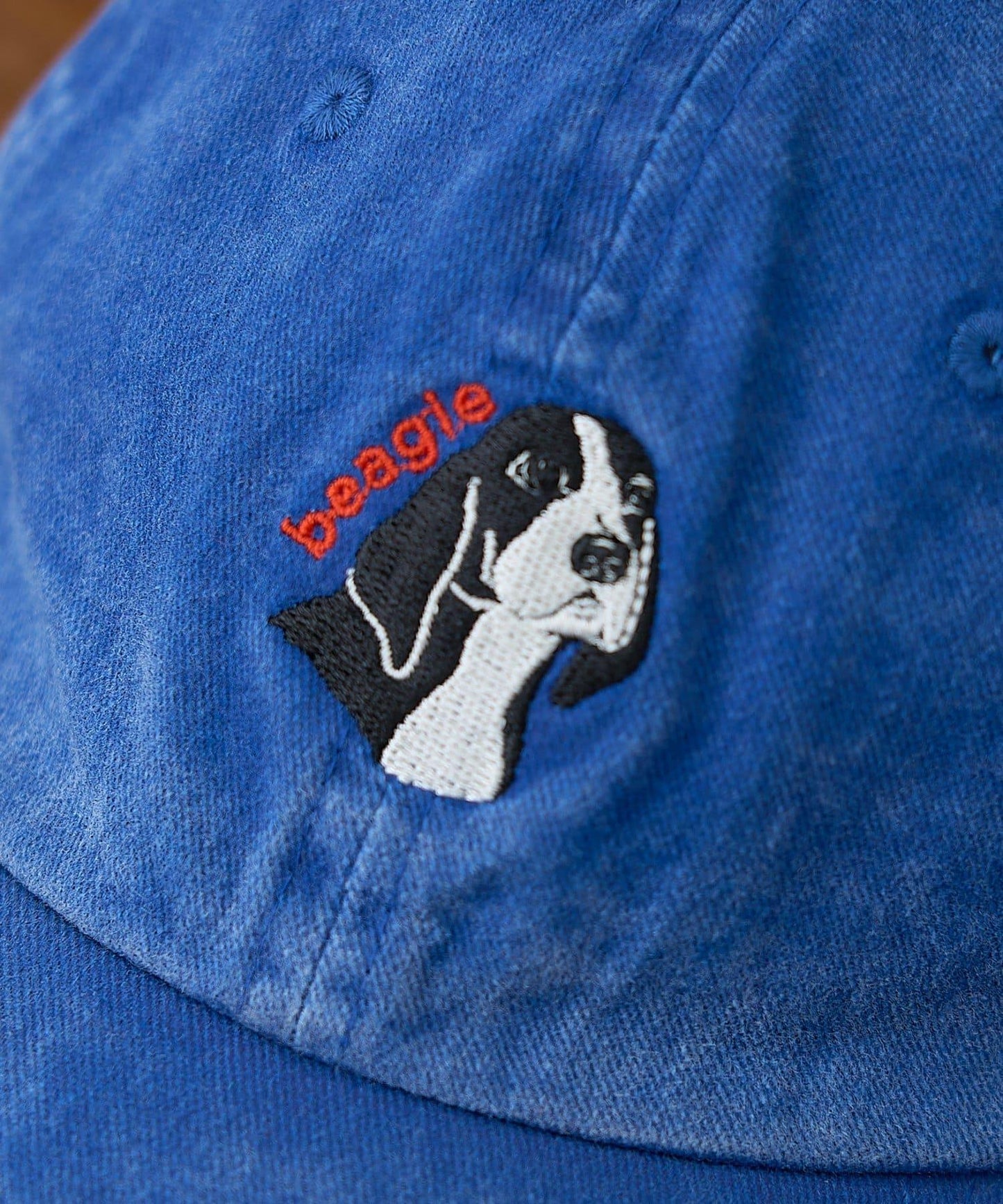 【SOUNDSGOOOOD】犬刺繡帆布帽