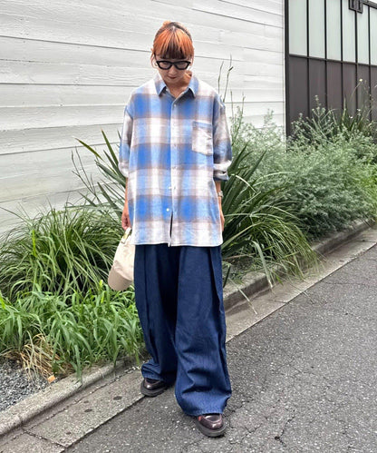 【男女通用】卡拉米奧利奧佈雷格格紋襯衫