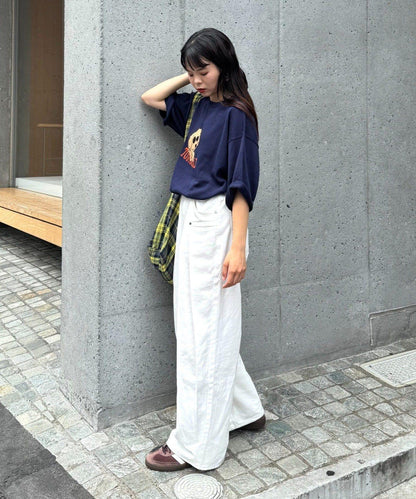 【男女通用】動物紋狗夏季針織半袖T恤