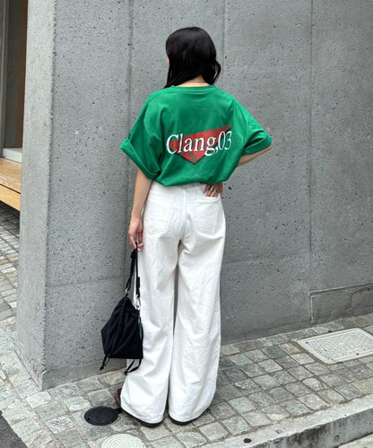 多色圖形印花T恤