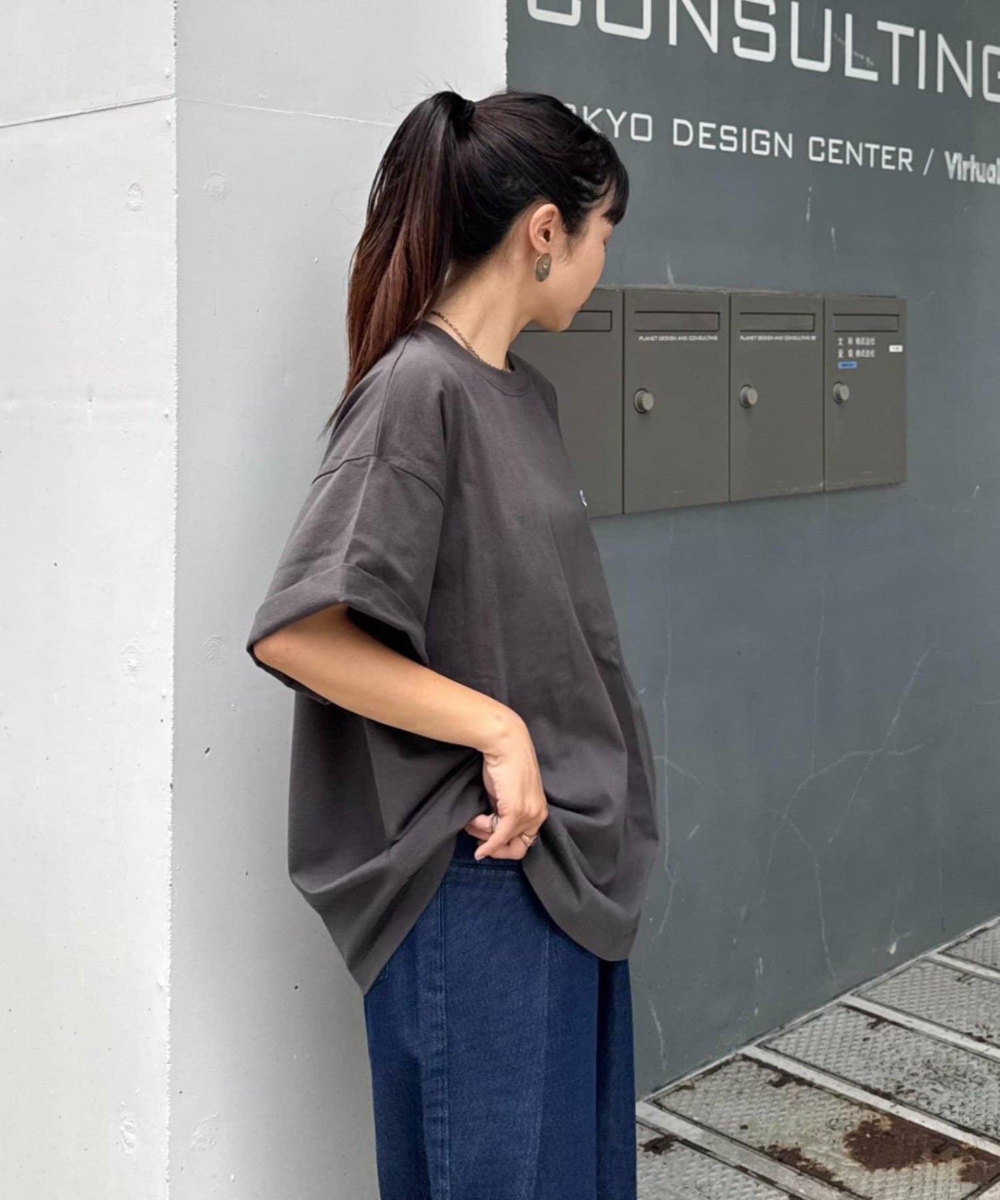 多色圖形印花T恤