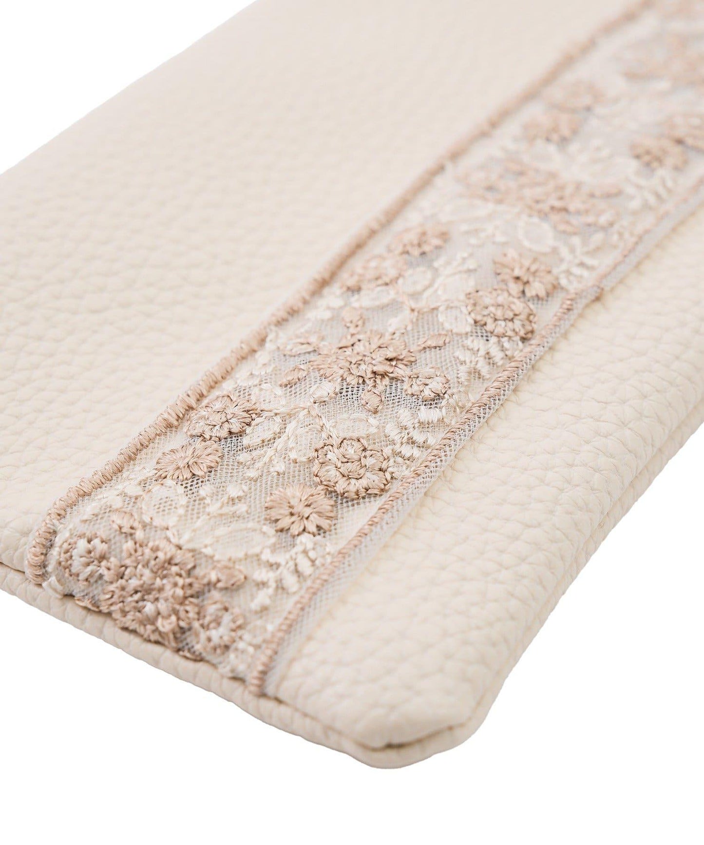 刺繍リボンメガネポーチクロス付き