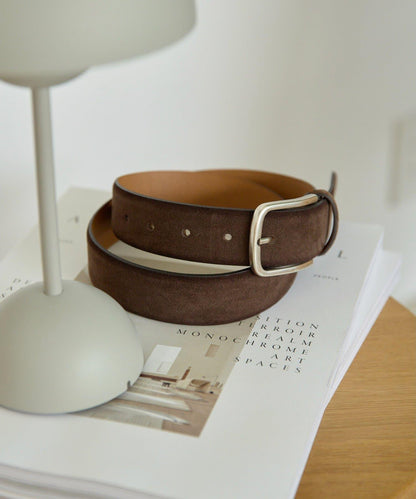 【Hoaw.】絨麵皮扣帶