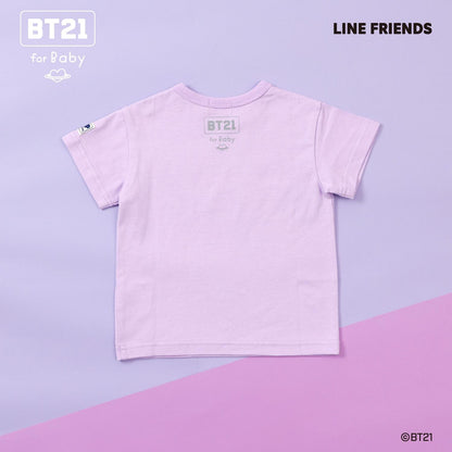 【《BT21》】印花與刺繡短袖T恤（嬰兒款）