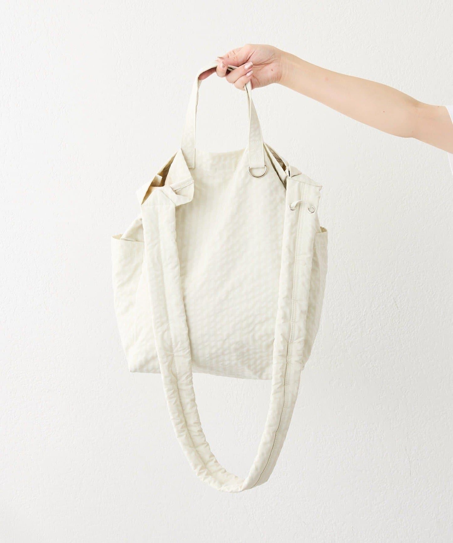 《超輕量340g/A4尺寸適配》布料2WAY雙肩包L