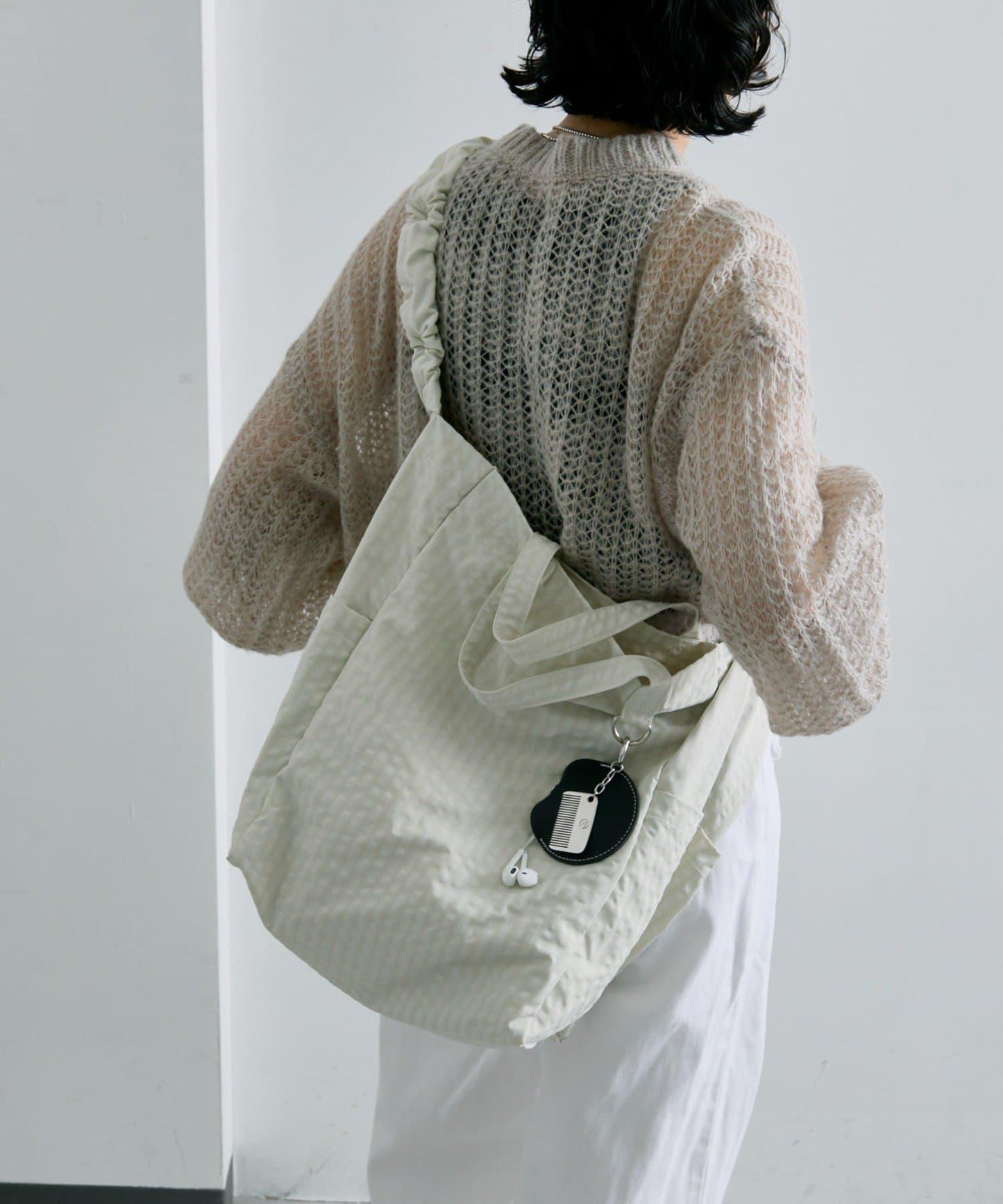 《超輕量340g/A4尺寸適配》布料2WAY雙肩包L