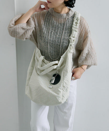 《超輕量340g/A4尺寸適配》布料2WAY雙肩包L