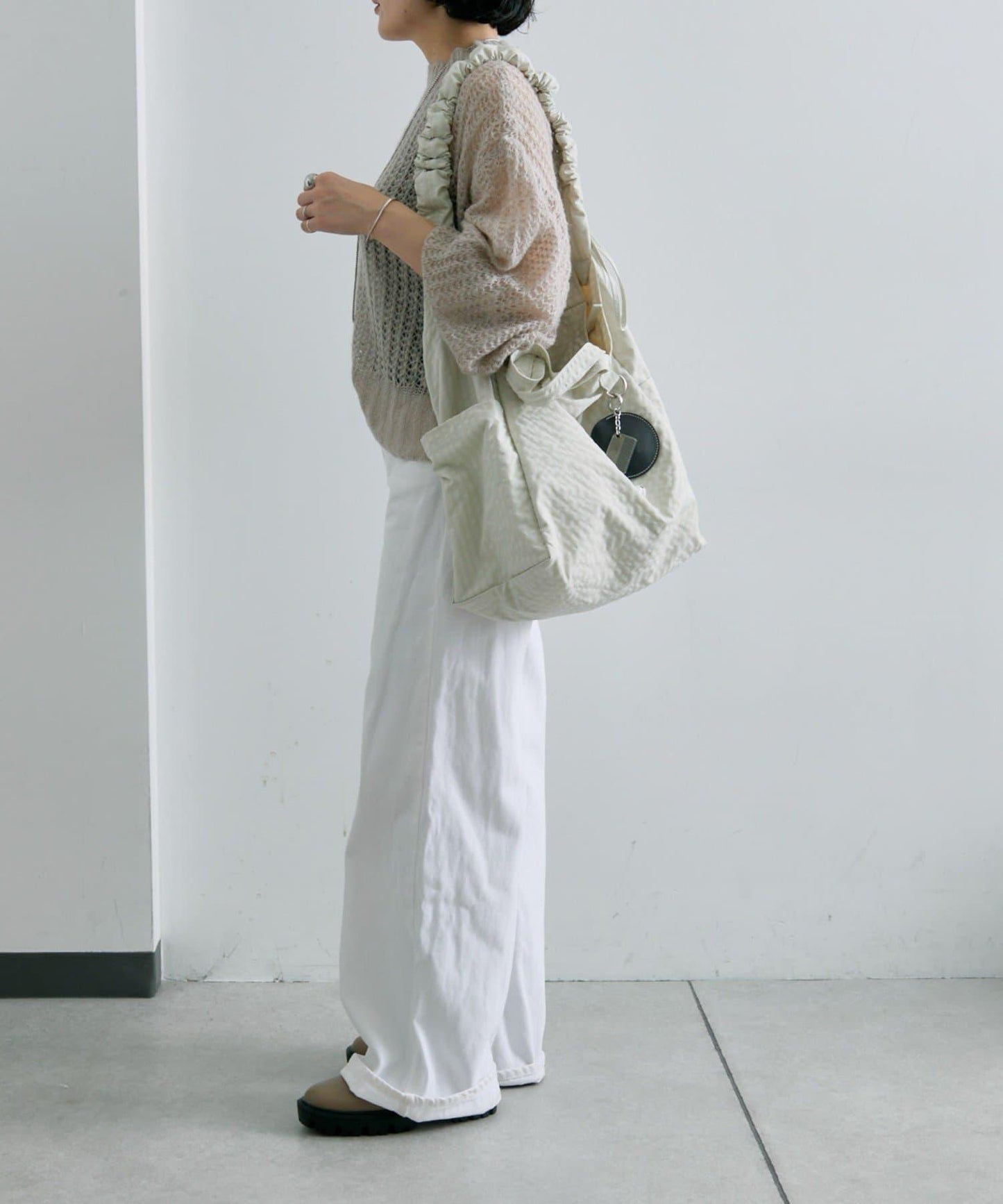 《超輕量340g/A4尺寸適配》布料2WAY雙肩包L